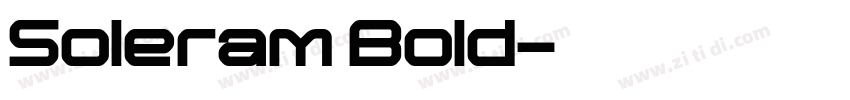 Soleram Bold字体转换